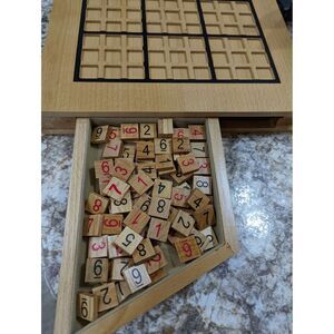 Sudoku Wood Expressions Game Board W/storage drawers, Its Fancy
